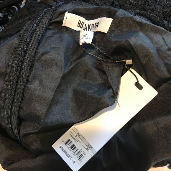 NEW BB Dakota Surrey Black Sequin Ruffle Dress XS - Picture 7 of 9